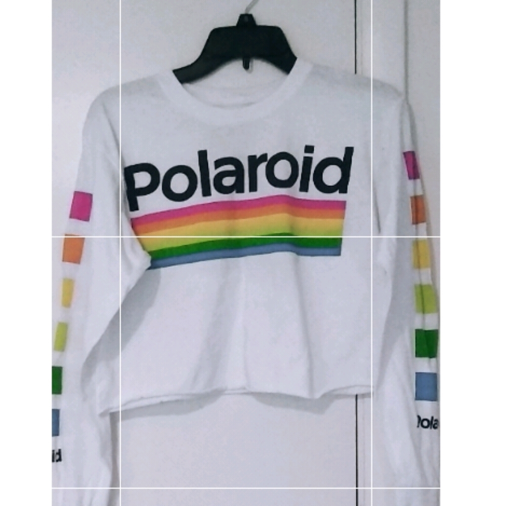 Polaroid Crop Top 🌈